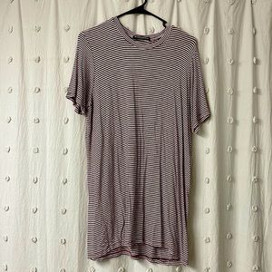 Maroon Brandy & Melville t-shirt dress